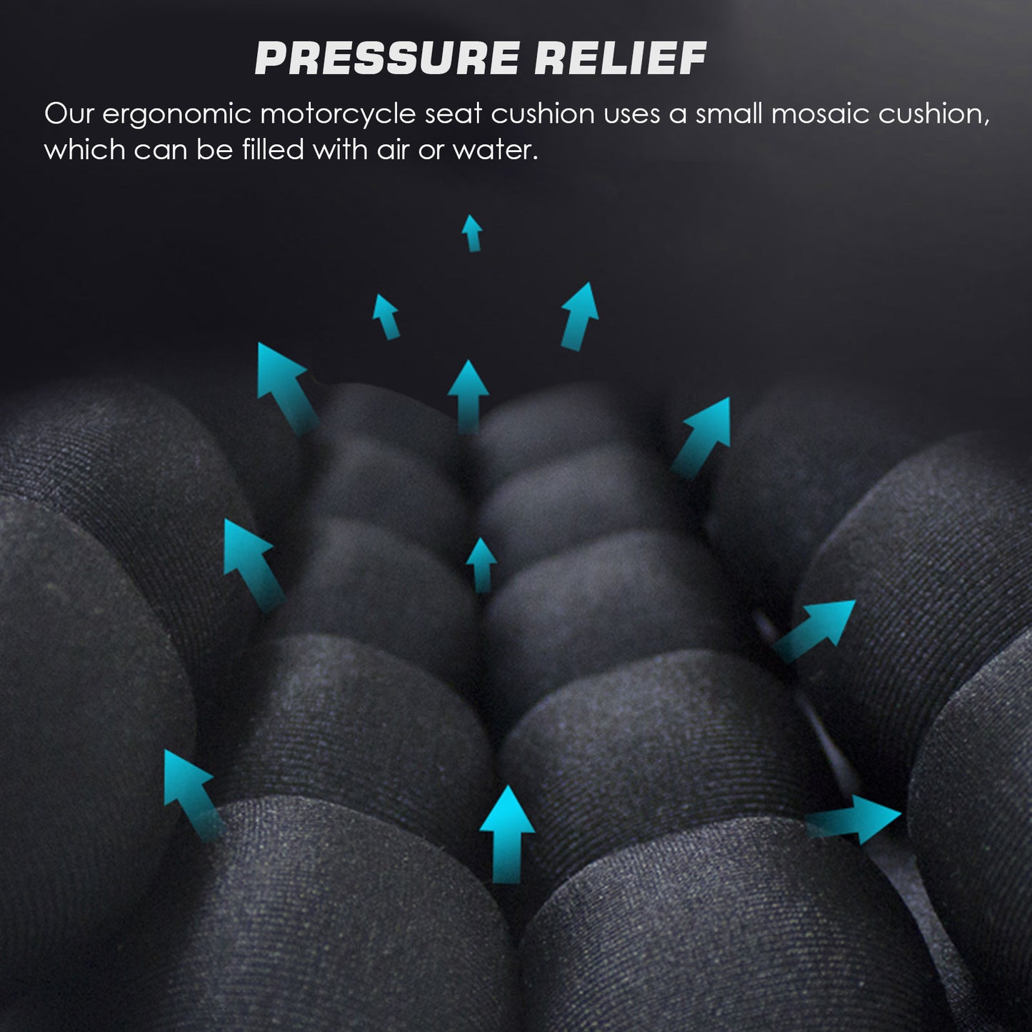 3D Inflatable Motorcycle Seat Cushion
