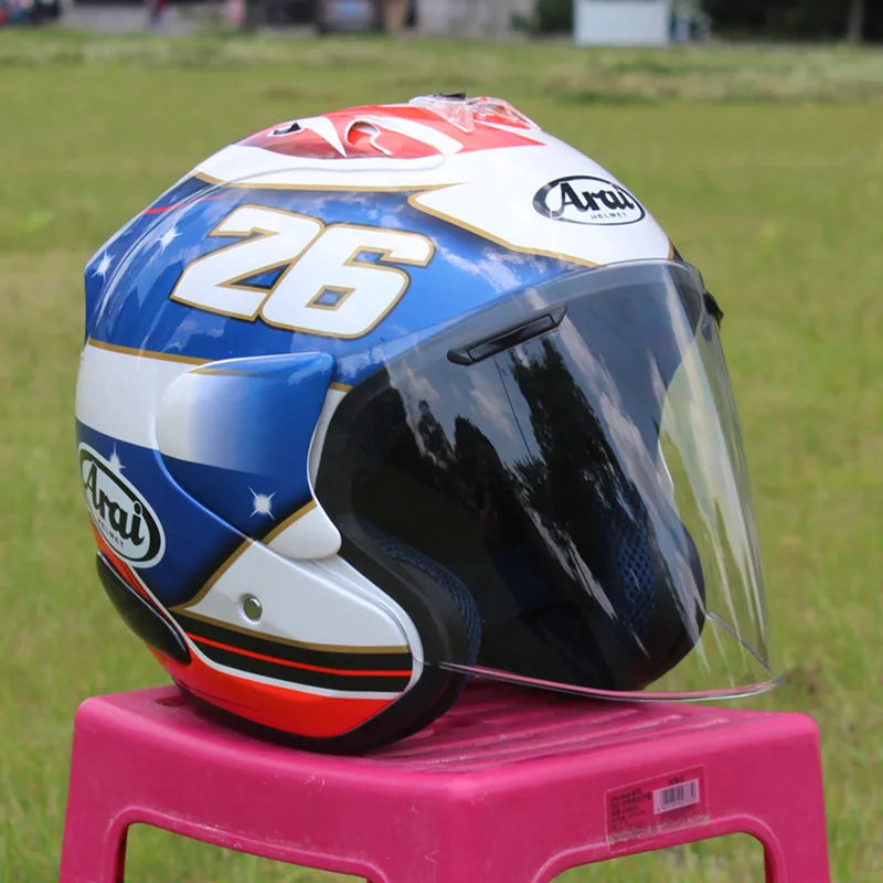 Motorcycle Helmet Open Face 3/4 Helmet SZ-Ram 3 General No.26 Cycling Dirt Racing Motorcycle Kart Protective Helmet Capacete