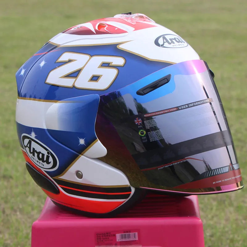 Motorcycle Helmet Open Face 3/4 Helmet SZ-Ram 3 General No.26 Cycling Dirt Racing Motorcycle Kart Protective Helmet Capacete