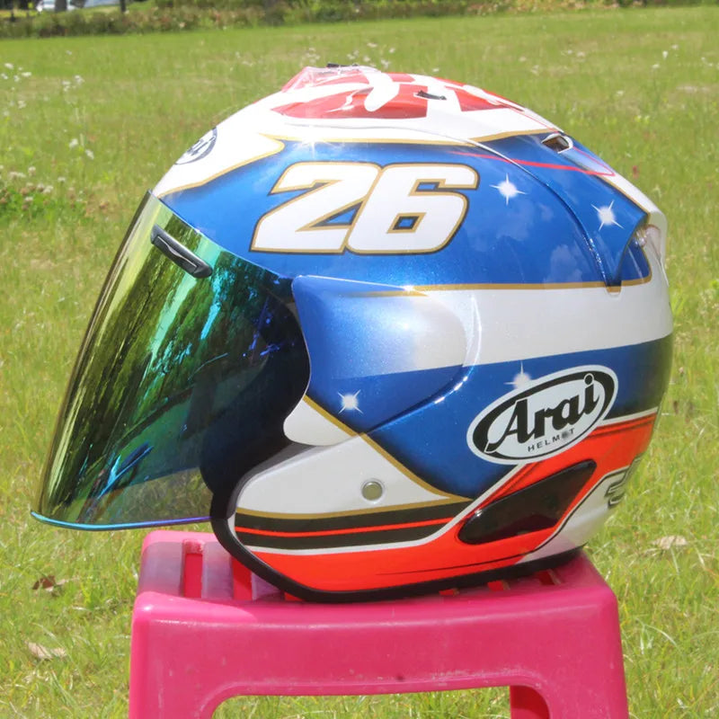 Motorcycle Helmet Open Face 3/4 Helmet SZ-Ram 3 General No.26 Cycling Dirt Racing Motorcycle Kart Protective Helmet Capacete