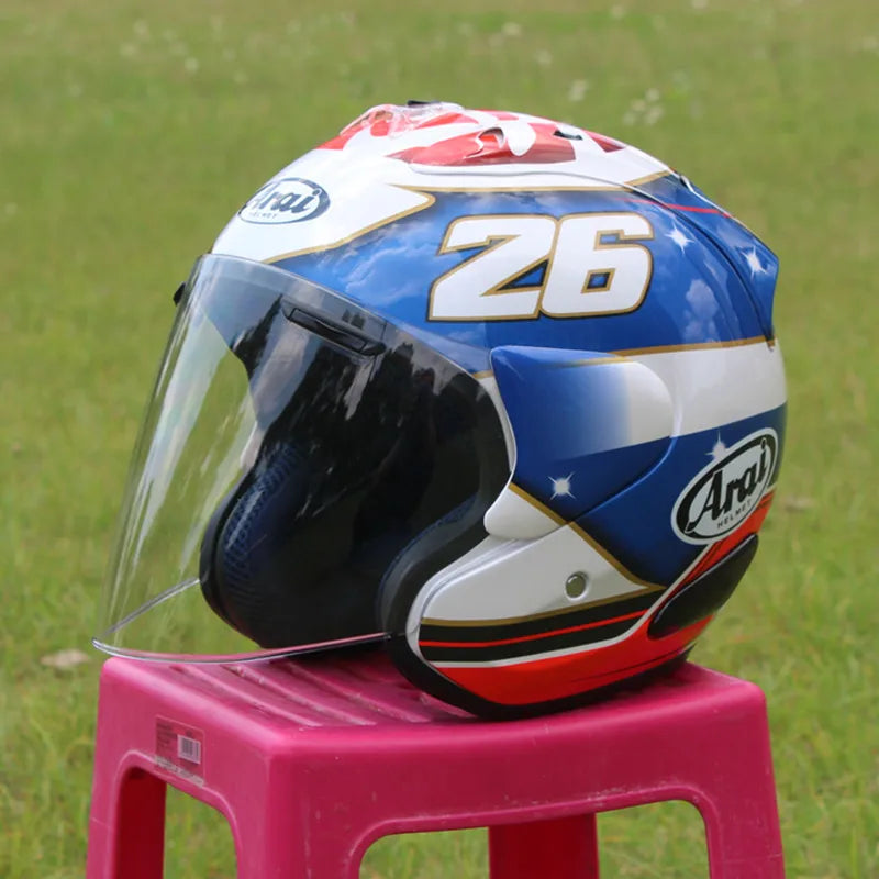 Motorcycle Helmet Open Face 3/4 Helmet SZ-Ram 3 General No.26 Cycling Dirt Racing Motorcycle Kart Protective Helmet Capacete