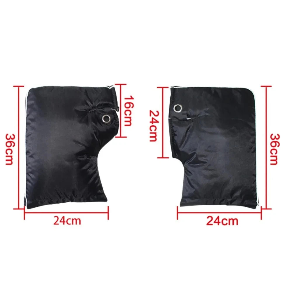 2024 Protective Electric Scooter Thick Warm Handlebar Grip Handle Bar Muff Rainproof Motorcycle Gloves Guante Moto Winter Glove