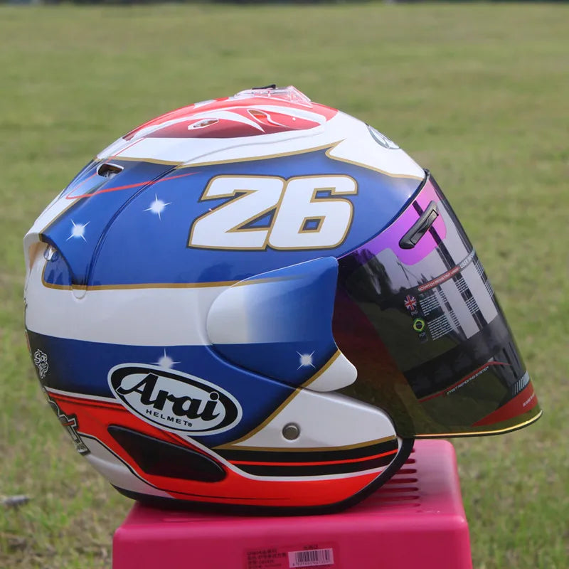 Motorcycle Helmet Open Face 3/4 Helmet SZ-Ram 3 General No.26 Cycling Dirt Racing Motorcycle Kart Protective Helmet Capacete