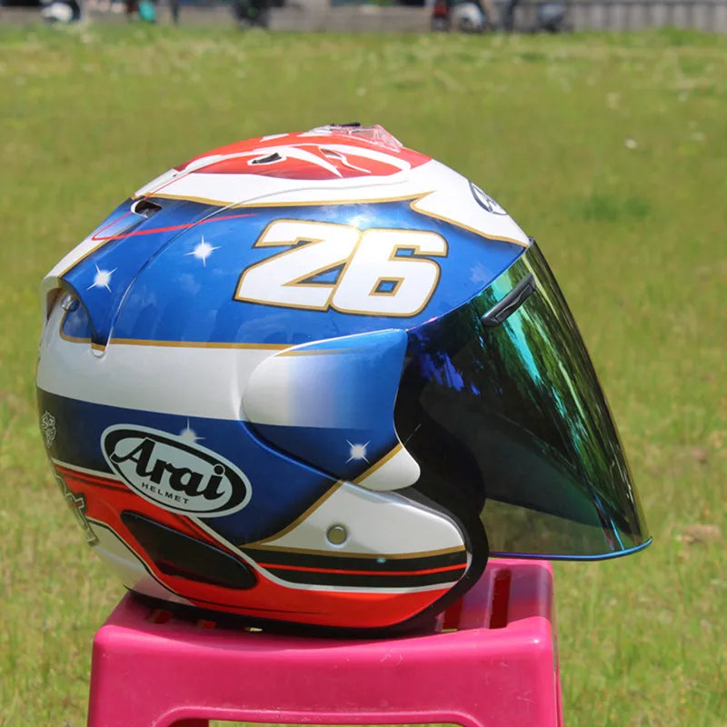 Motorcycle Helmet Open Face 3/4 Helmet SZ-Ram 3 General No.26 Cycling Dirt Racing Motorcycle Kart Protective Helmet Capacete