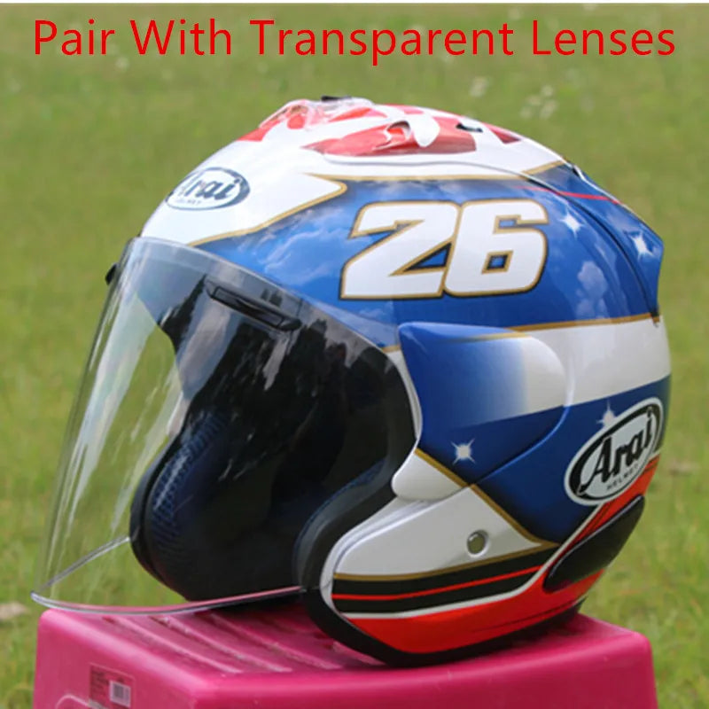 Motorcycle Helmet Open Face 3/4 Helmet SZ-Ram 3 General No.26 Cycling Dirt Racing Motorcycle Kart Protective Helmet Capacete