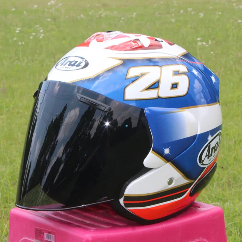 Motorcycle Helmet Open Face 3/4 Helmet SZ-Ram 3 General No.26 Cycling Dirt Racing Motorcycle Kart Protective Helmet Capacete