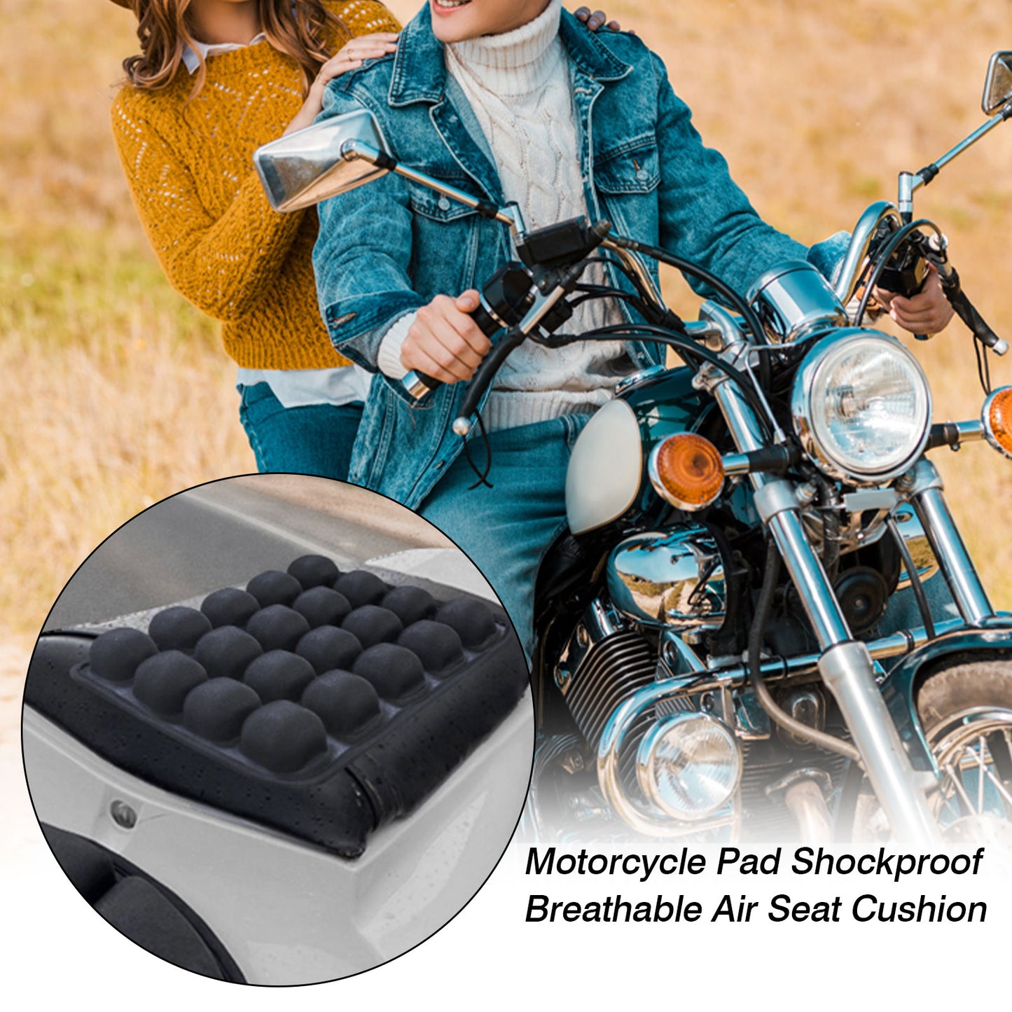 3D Inflatable Motorcycle Seat Cushion